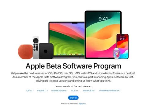 Programa Apple Beta Software .